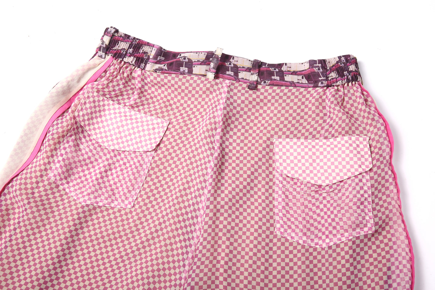 Raily pink silk coordinate set