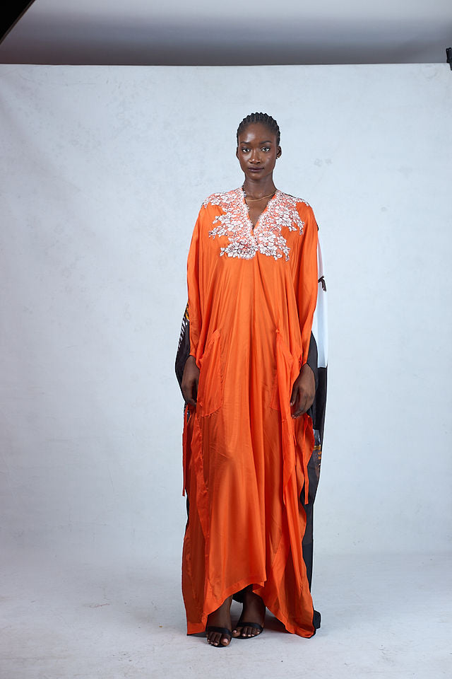 VIKKI OM SILK SCARF KAFTAN