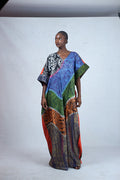 Odio Mimonet Juls Hand-Dyed Batik Textured Cotton Kaftan — unique African luxury fashion by OM
 