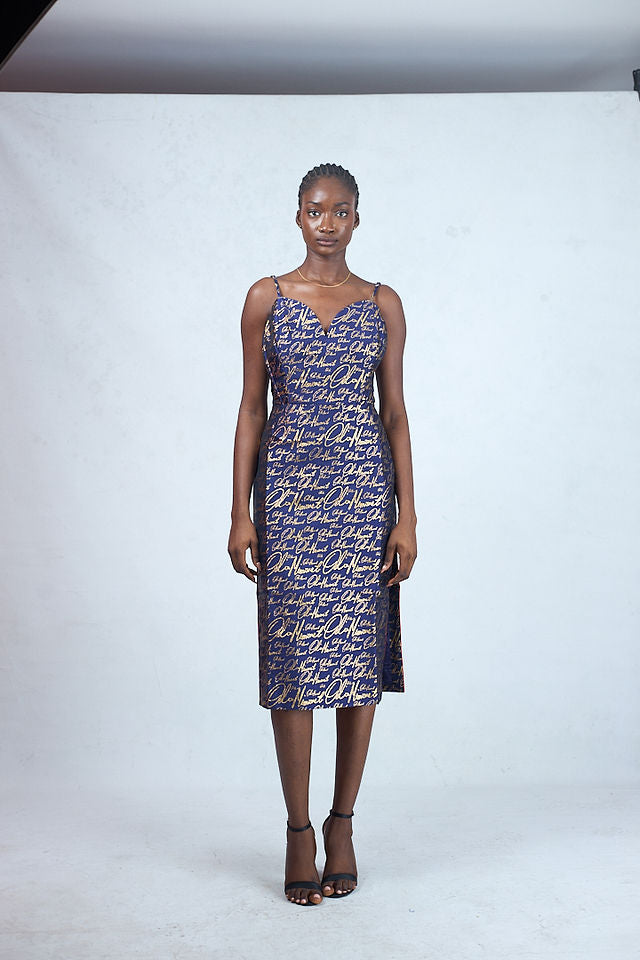 LYNN OM SIGNATURE MIDI DRESS