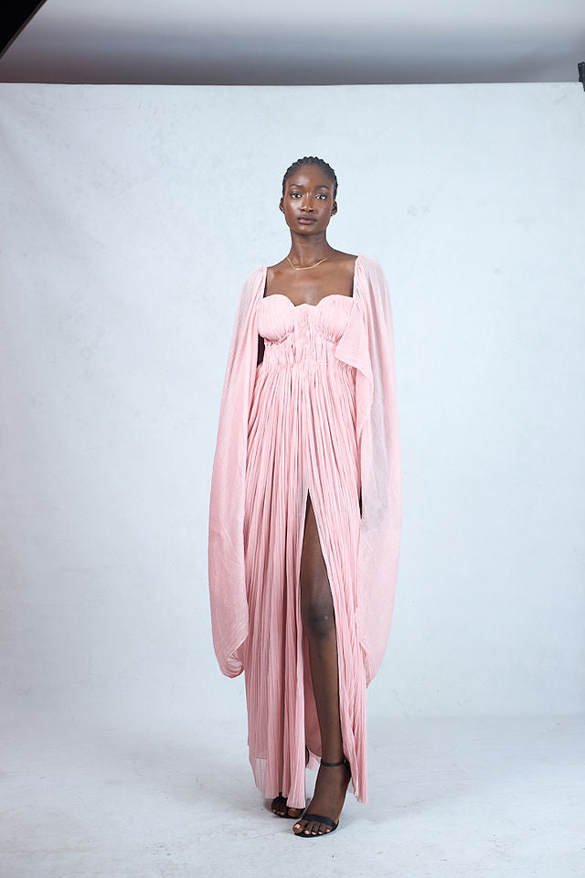 LAYAN DRAPED DRESS