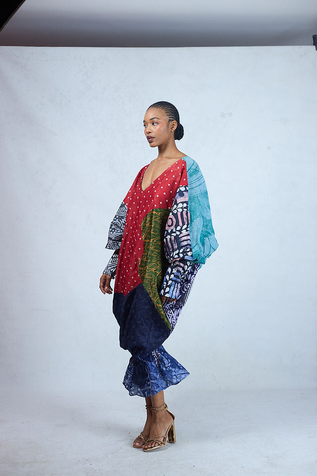 PORTIA BATIK MEDLEY KAFTAN