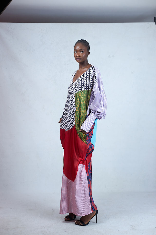 PORTIA SILK MEDLEY KAFTAN