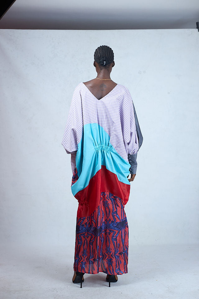 ADNA SILK MEDLEY KAFTAN
