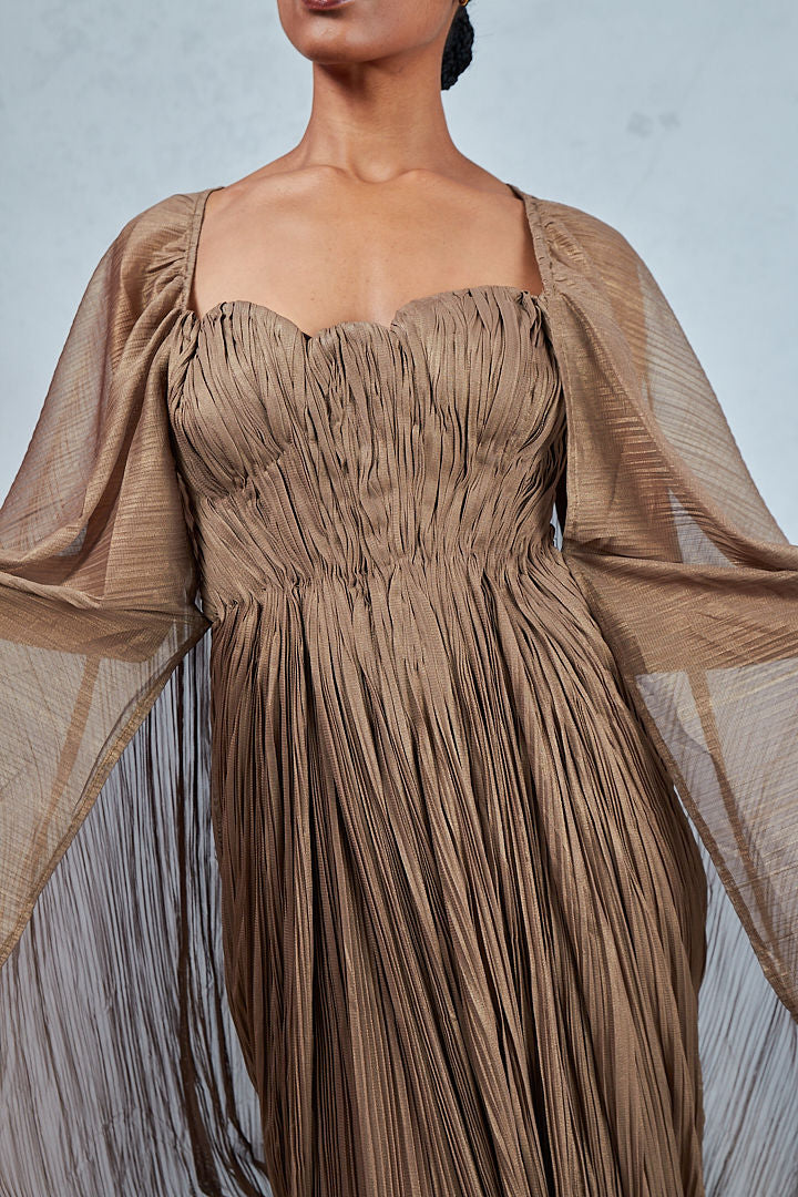 LAYAN DRAPED DRESS
