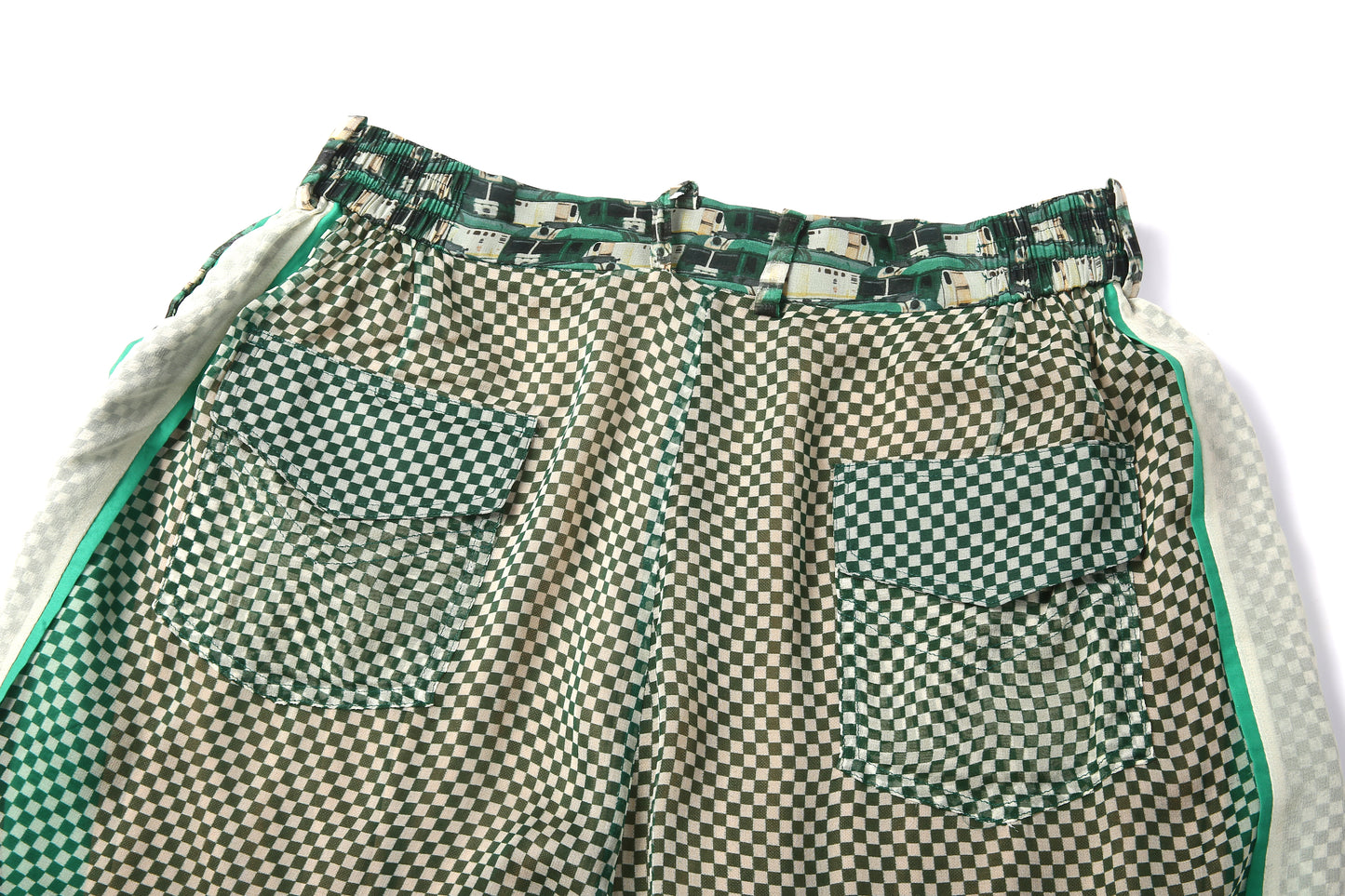 Raily green silk coordinate set