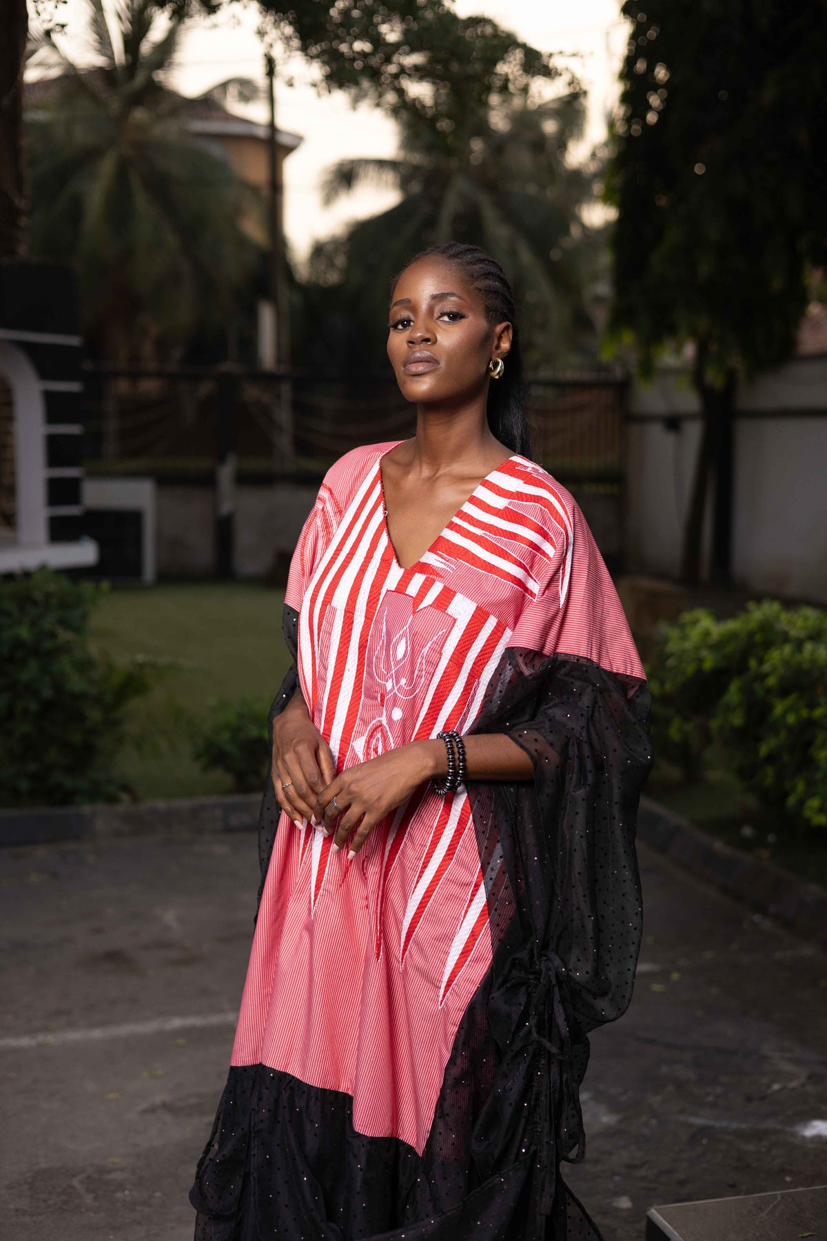 DRAPPED AGBADA