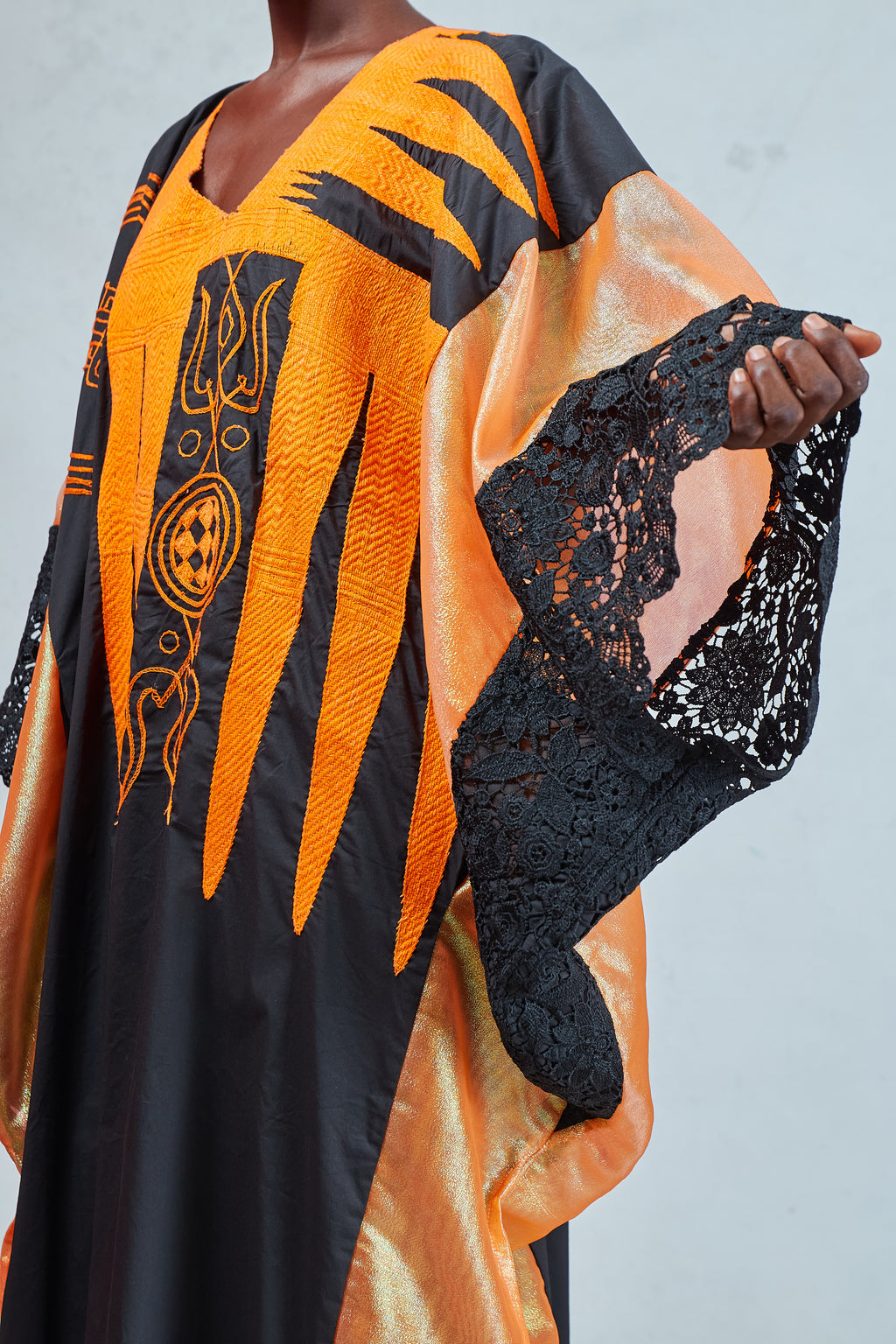 BLACK KEMEBI KAFTAN