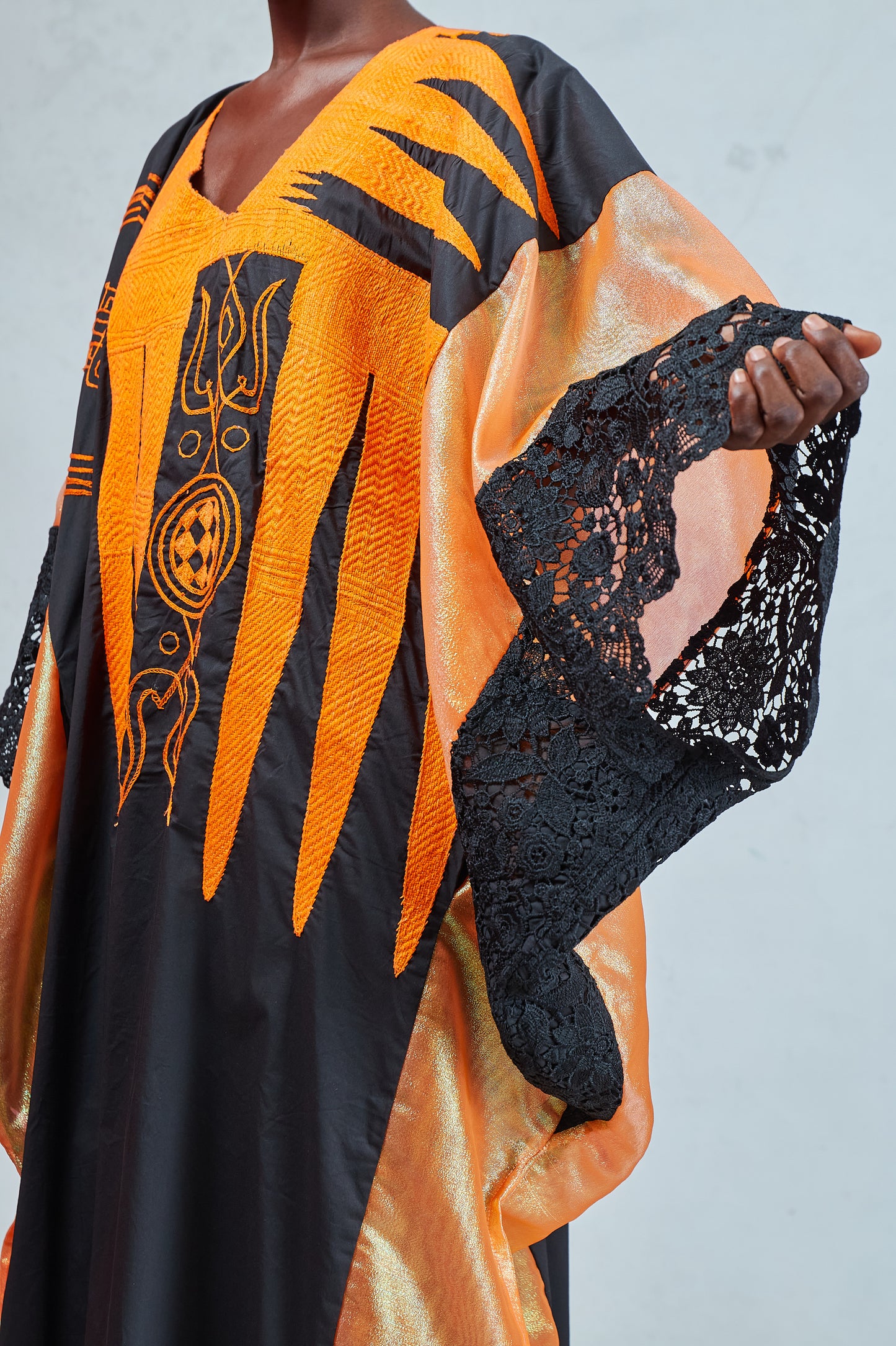 BLACK KEMEBI KAFTAN