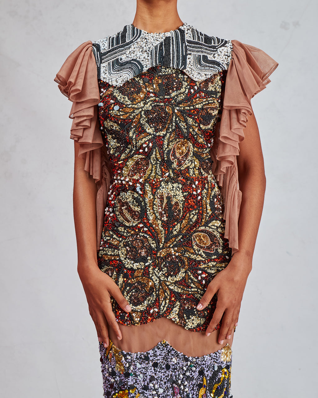 BEADED ANKARA EUDORA
