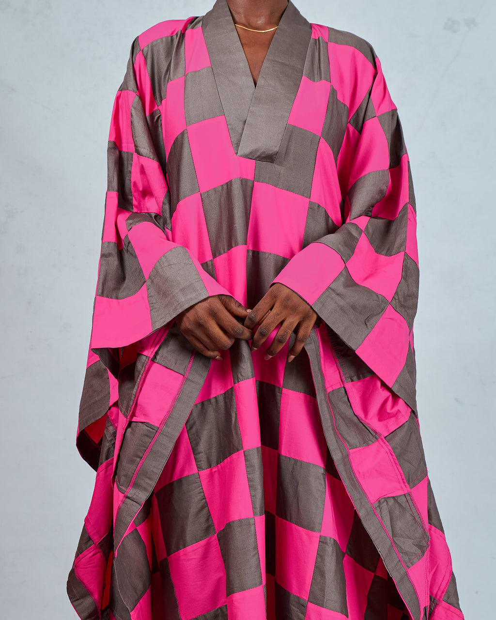 CHECKERED KAFTAN