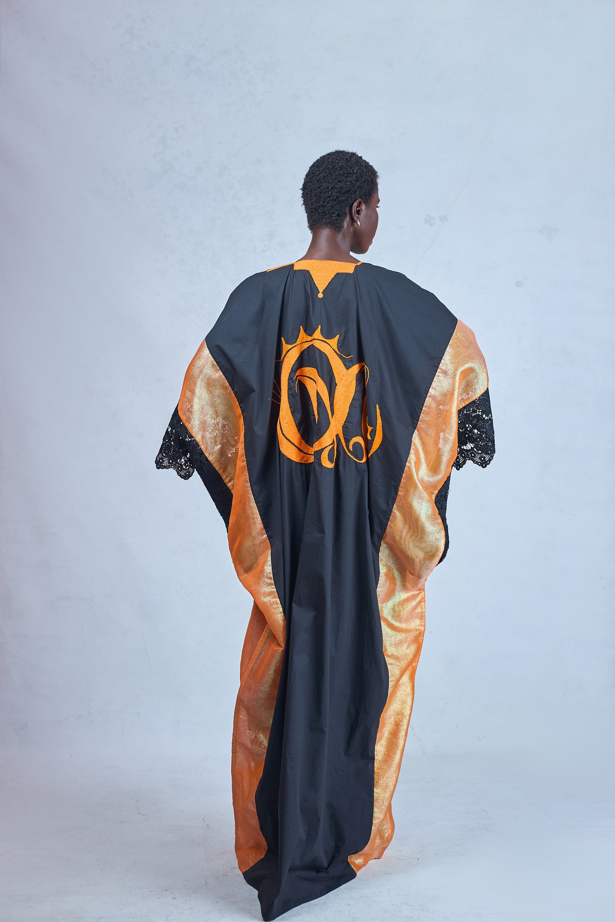 BLACK KEMEBI KAFTAN