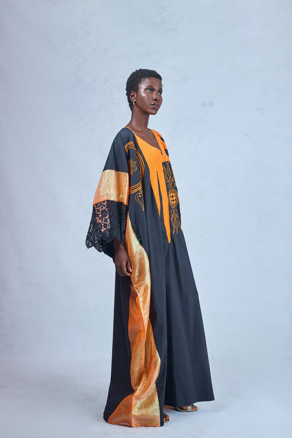 BLACK KEMEBI KAFTAN