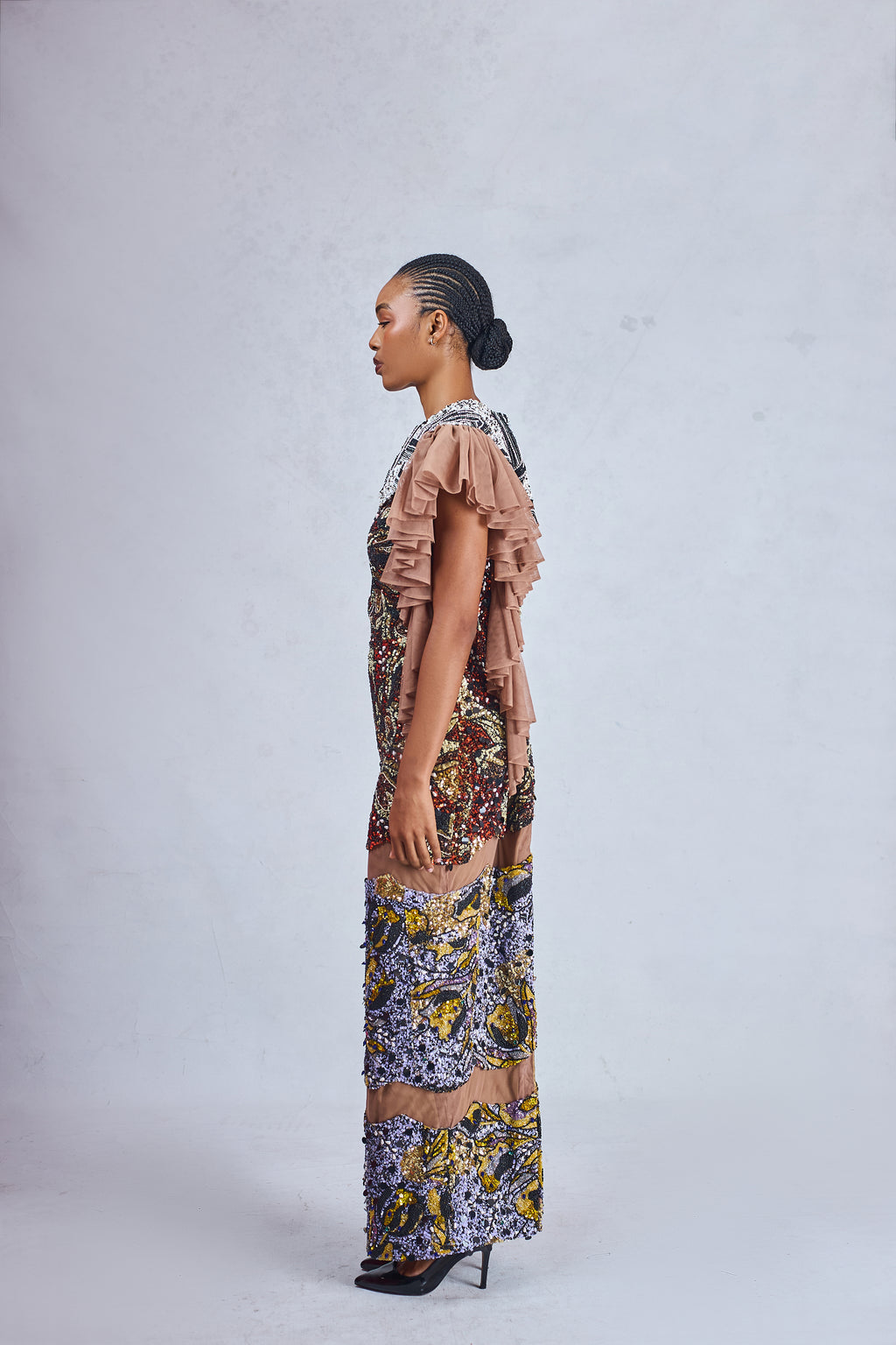 BEADED ANKARA EUDORA