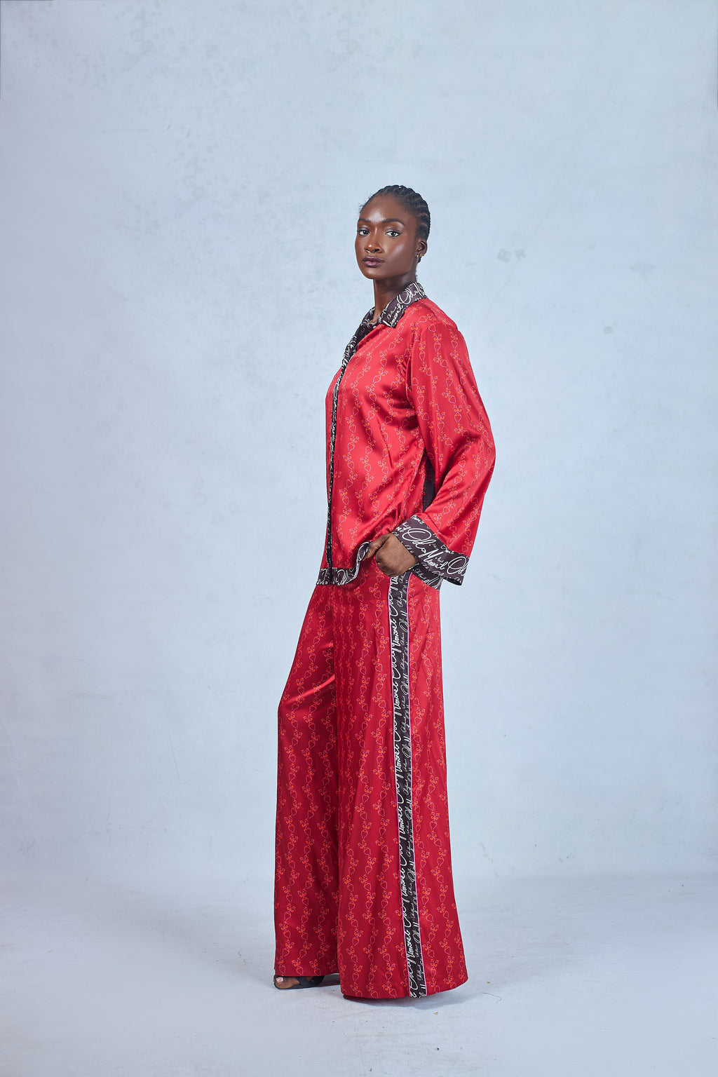 OMALISHA SILK LONG SLEEVE SET