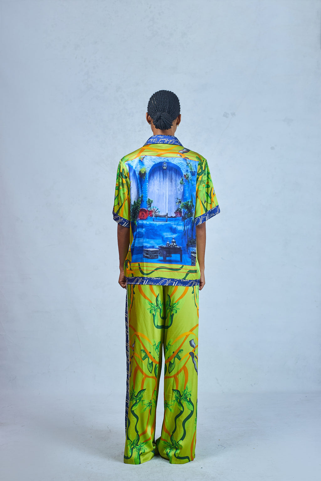 OMALISHA SILK SHORT SLEEVE SET