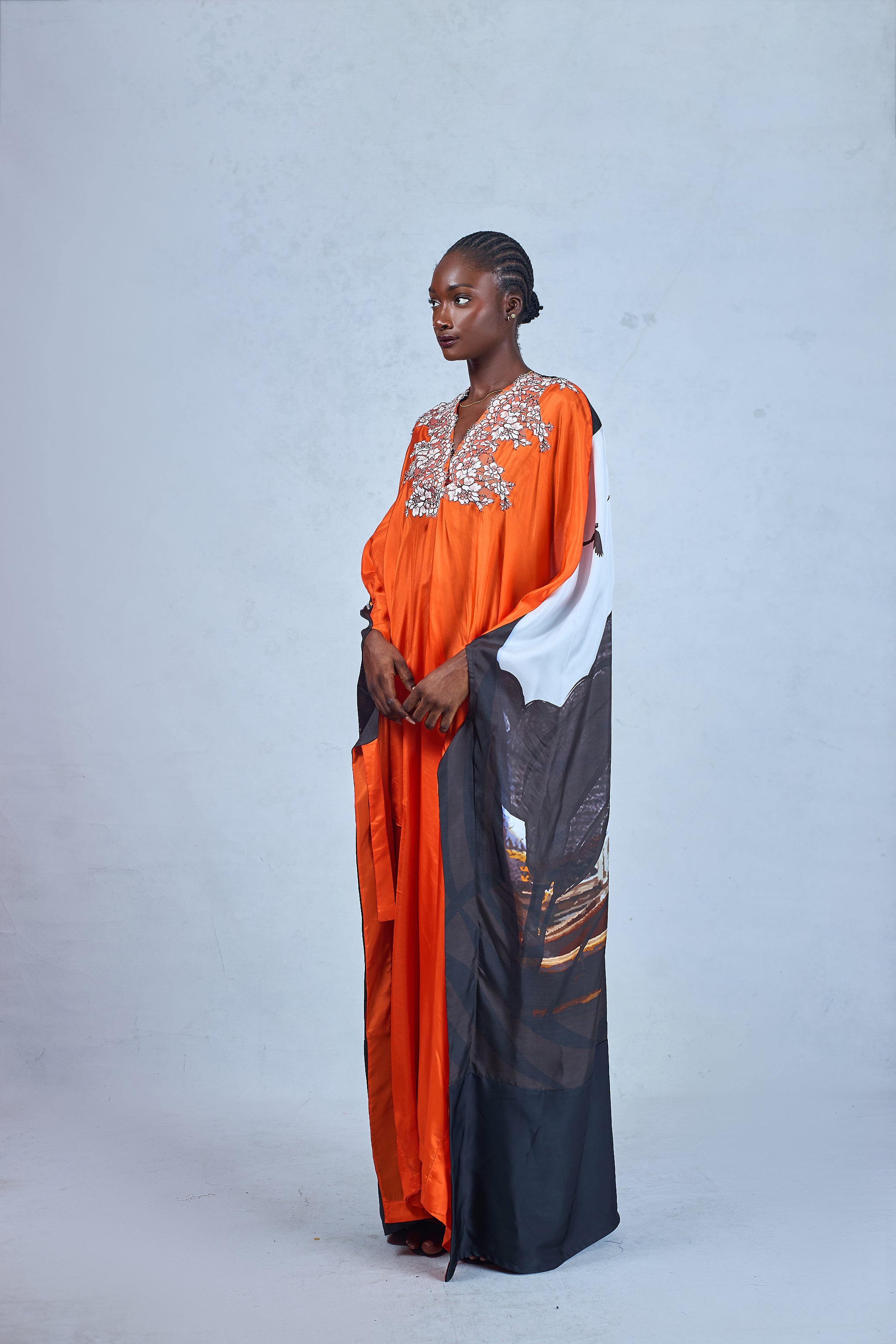 VIKKI OM SILK SCARF KAFTAN