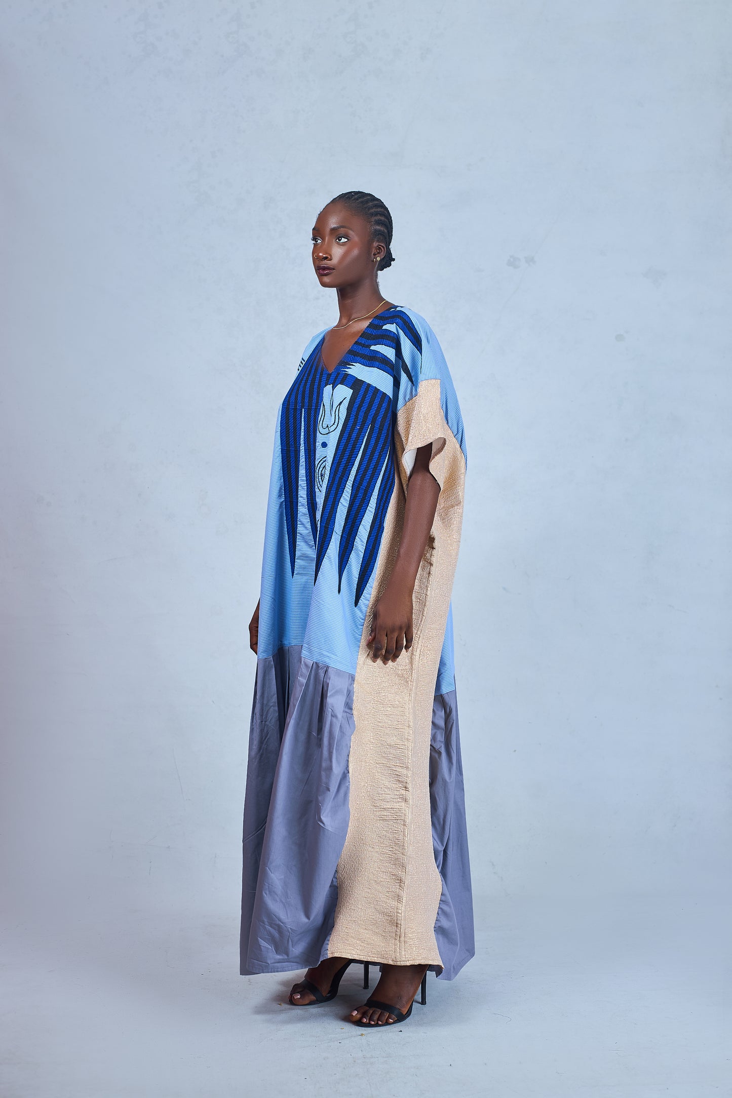 KEMEBI KAFTAN WITH SKIRTING