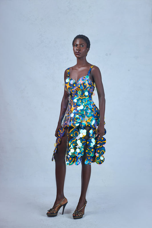 ROLLI ANKARA SEQUIN DRESS