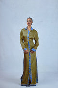 Odio Mimonet Betty Silk Shirt Dress — luxury African fashion by OM