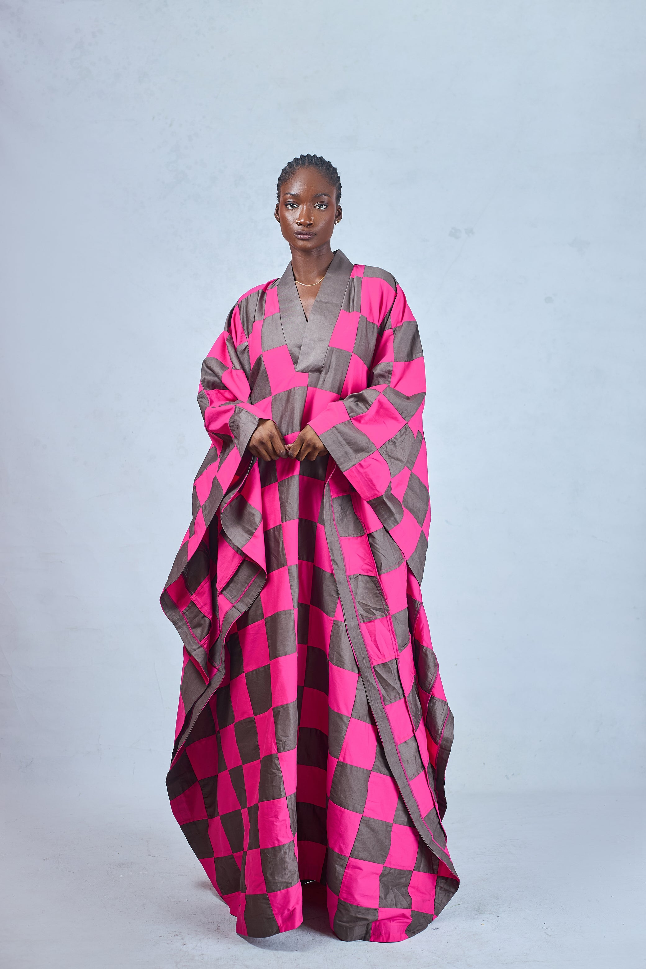 CHECKERED KAFTAN