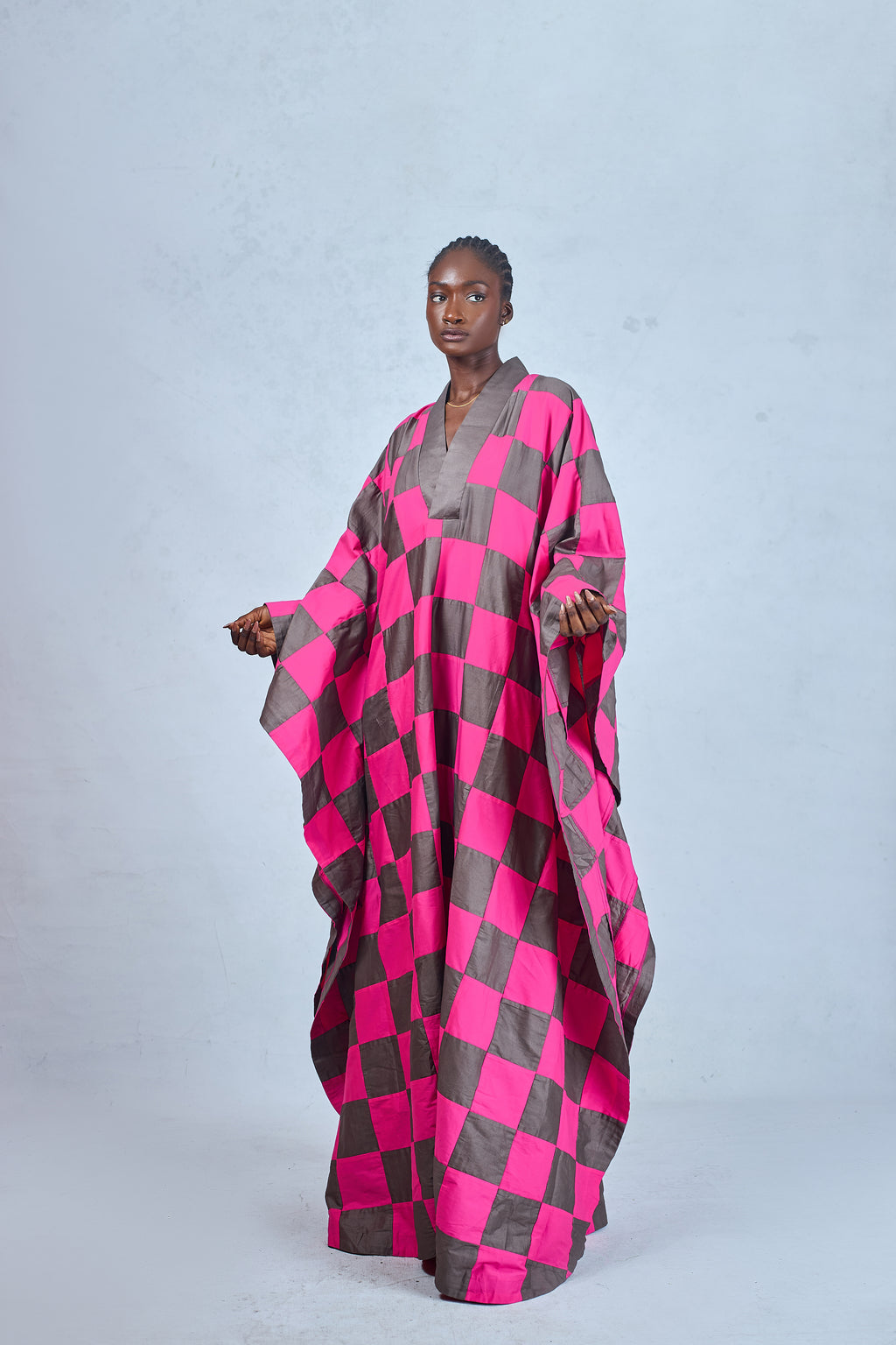 CHECKERED KAFTAN