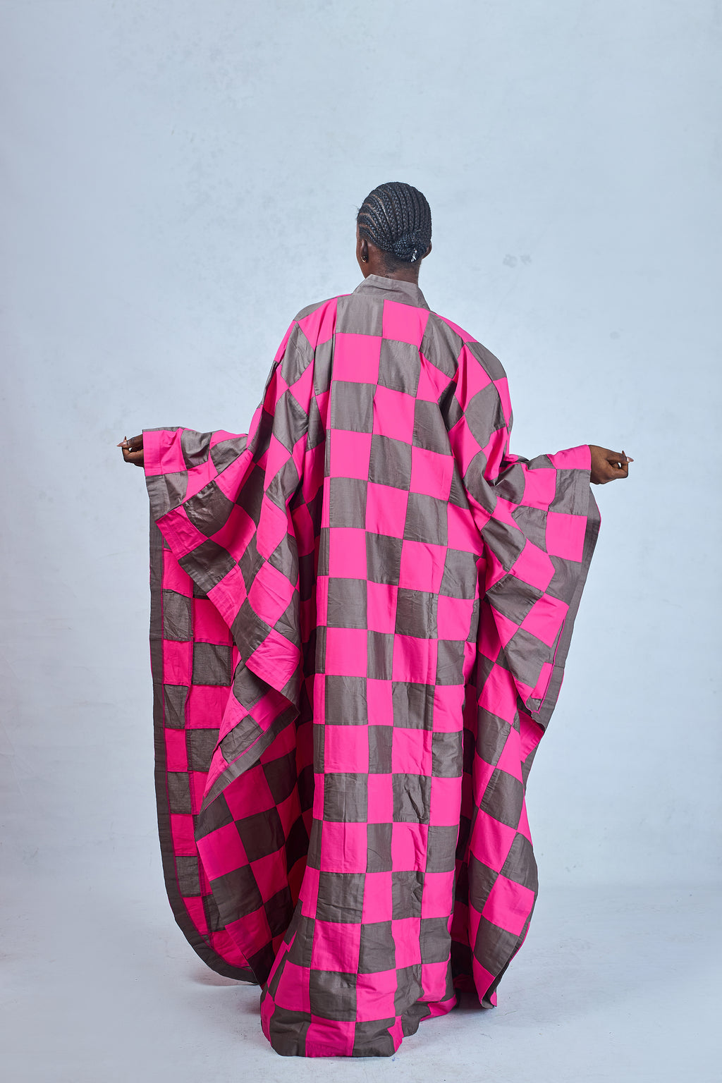 CHECKERED KAFTAN