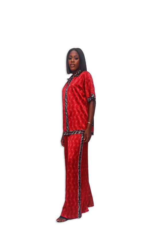 Omalisha Silk Top Short Sleeve