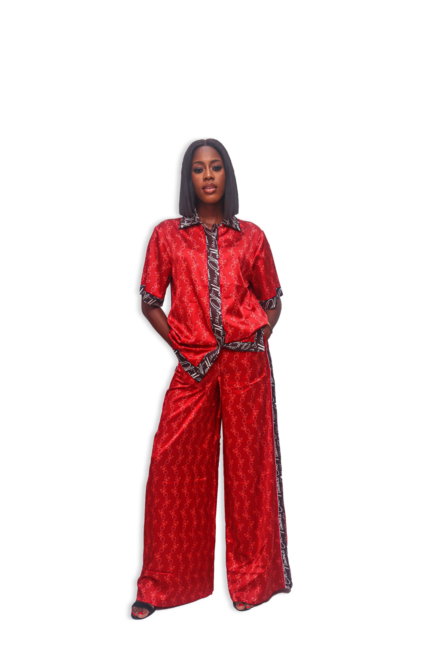 Omalisha Silk Top Short Sleeve