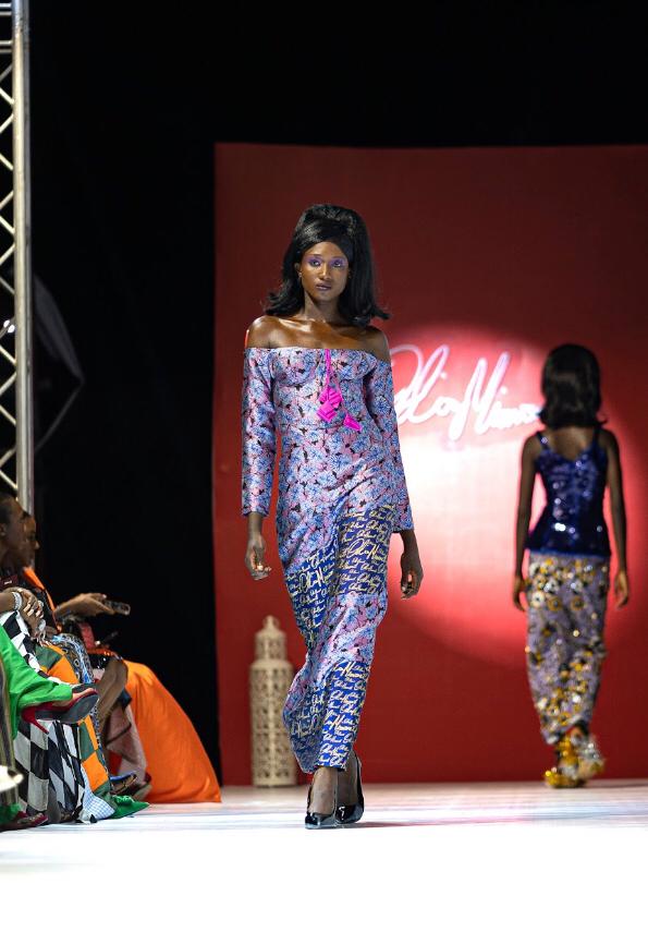 OMORE LEAF DRESS (BLUE)