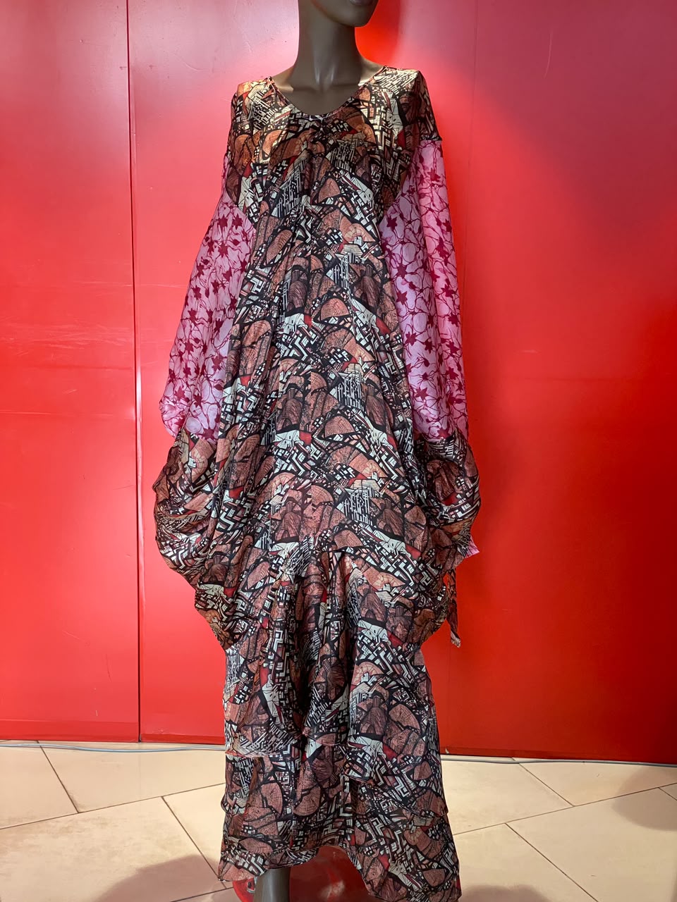 LAILA SILK TUNIC DRESS