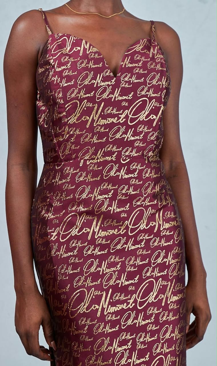 OM BROCADE DRESS