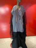 DRAPPED AGBADA BLACK