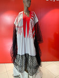 DRAPPED AGBADA CREAM