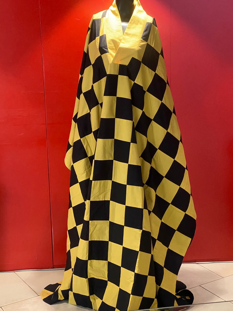 CHECKERED KAFTAN