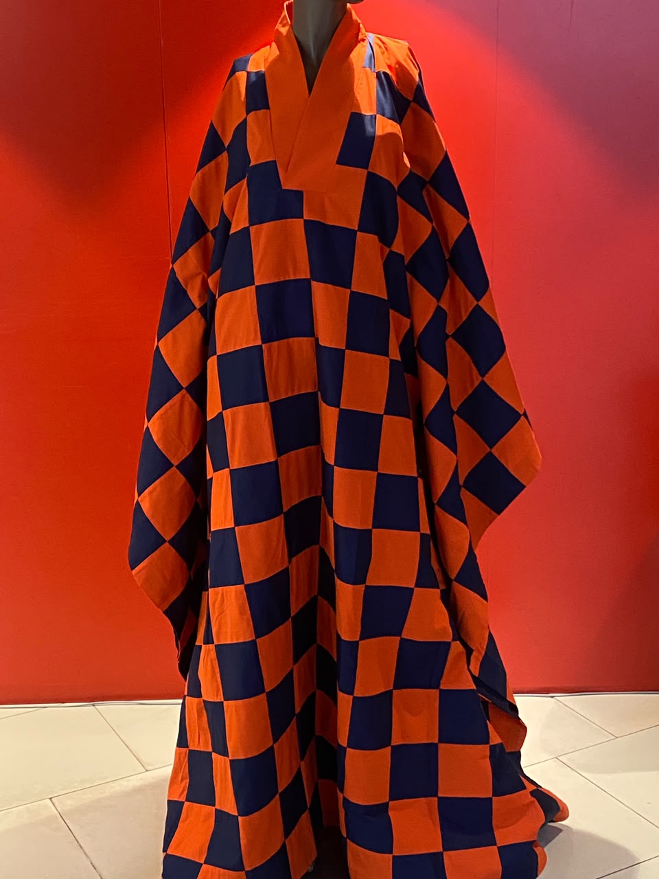 CHECKERED KAFTAN