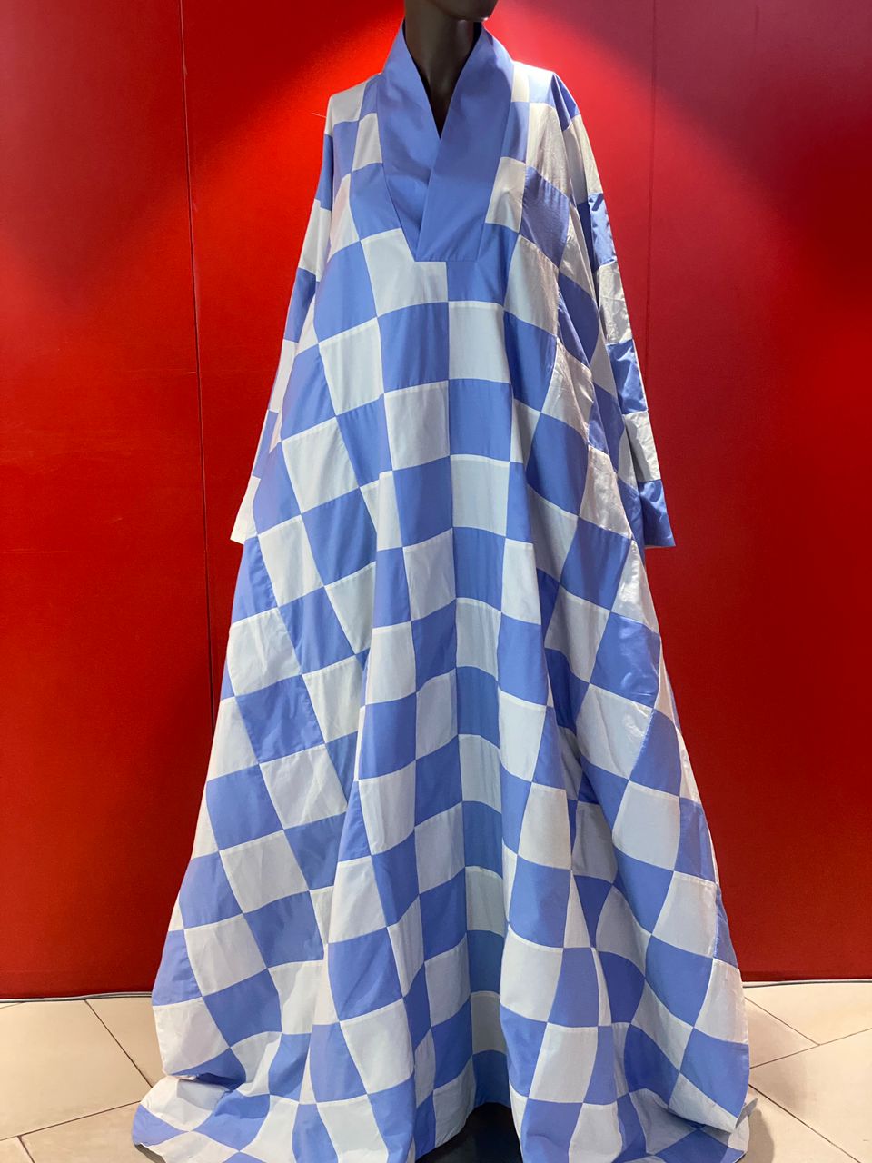 CHECKERED KAFTAN