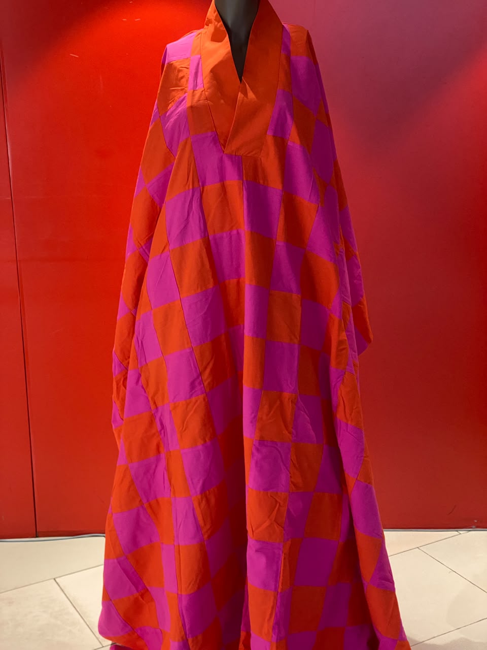 CHECKERED KAFTAN