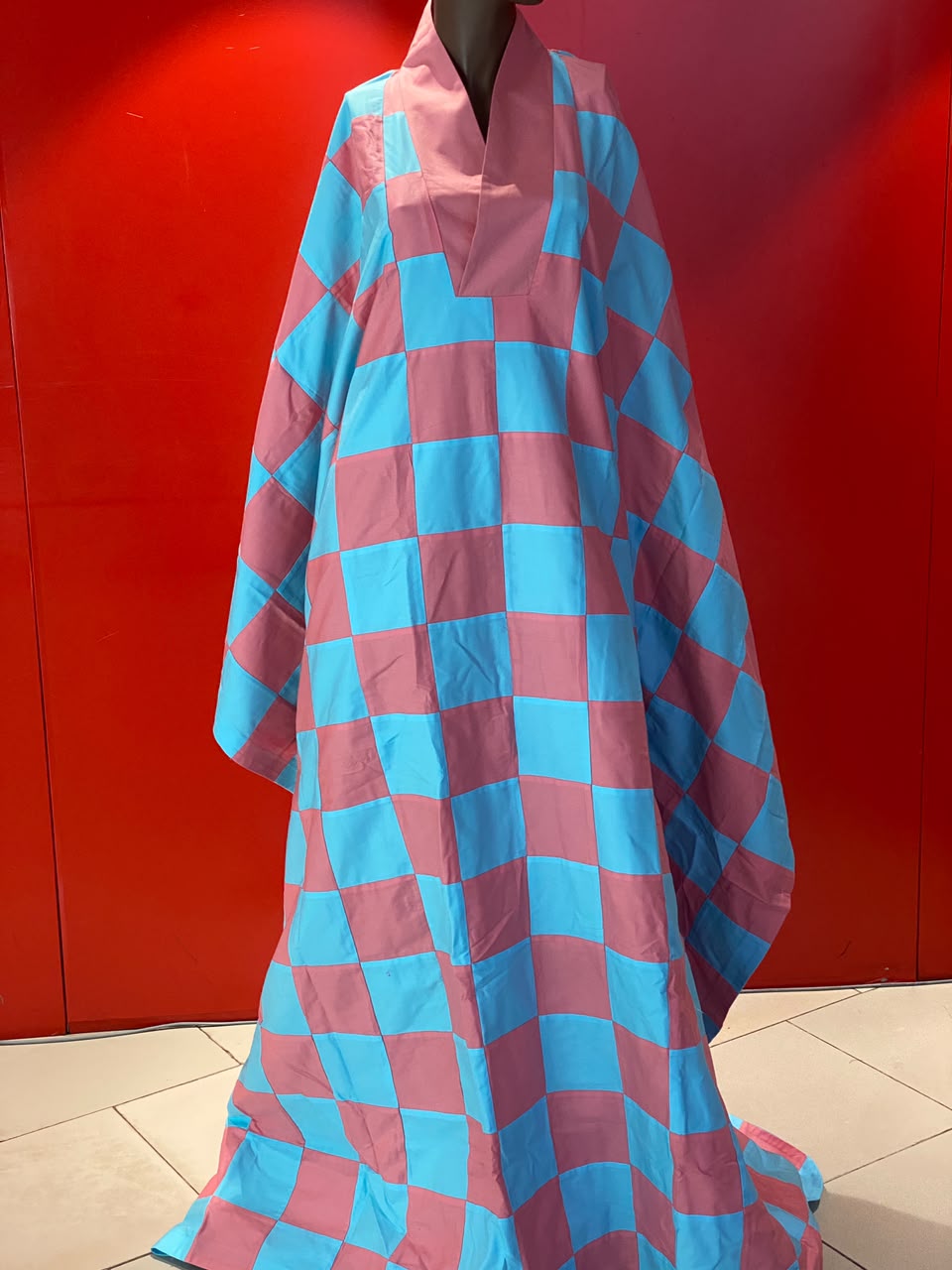 CHECKERED KAFTAN