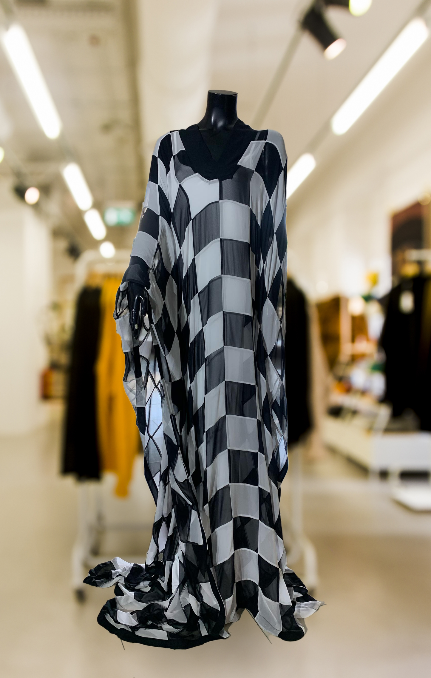 chiffon checkered