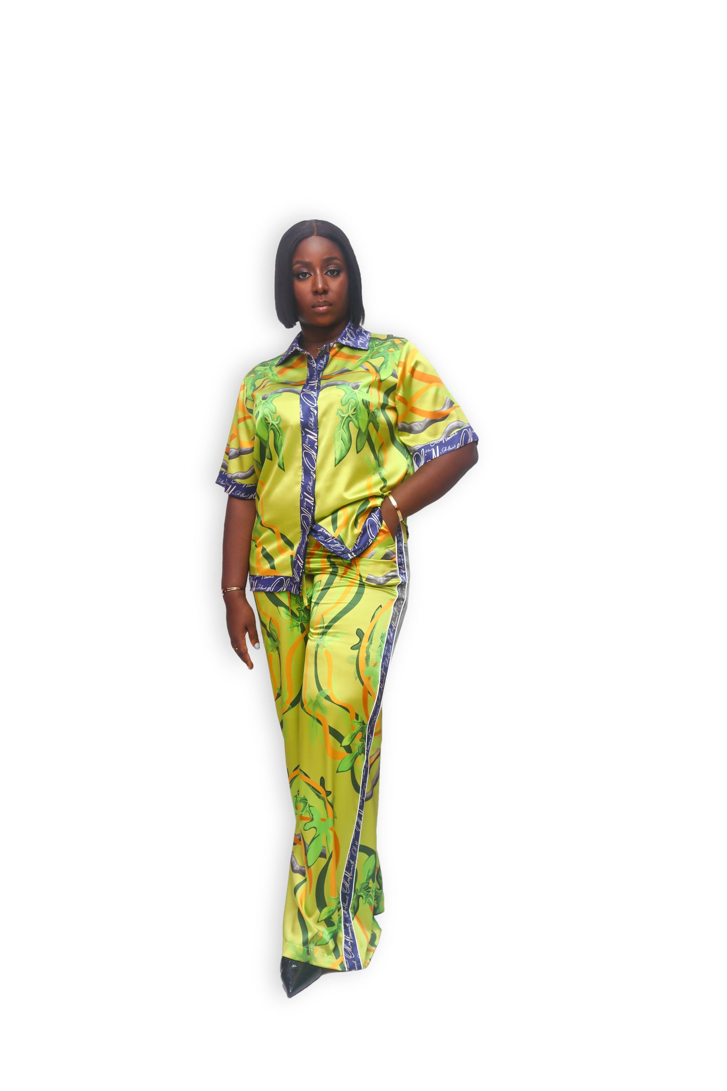 Omalisha Silk Top Short Sleeve