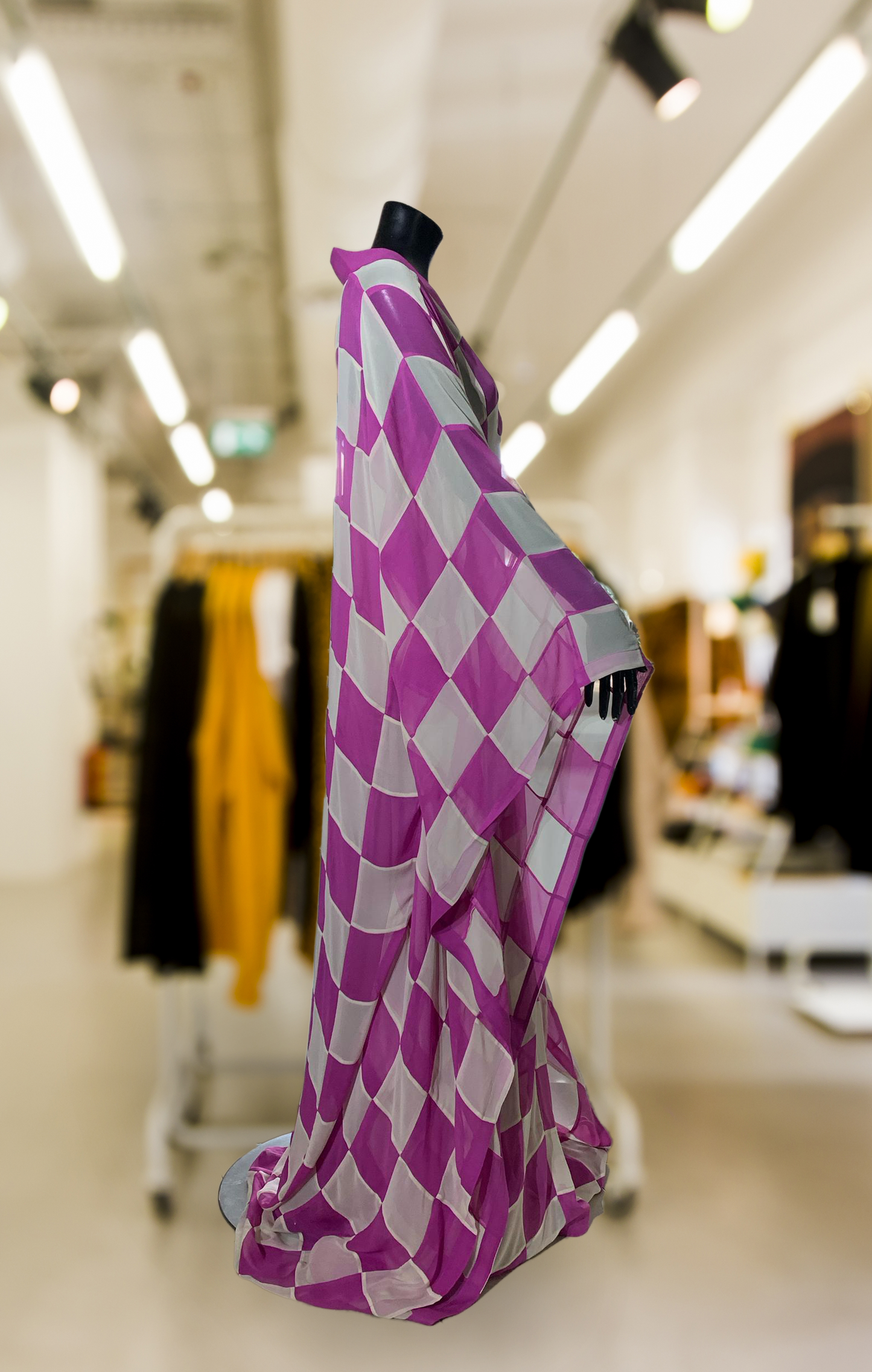chiffon checkered