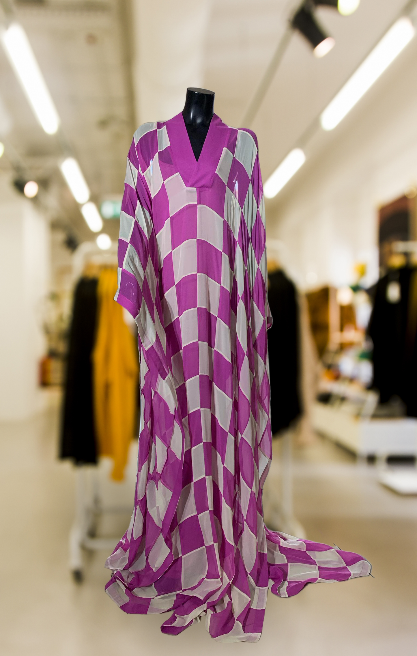 chiffon checkered
